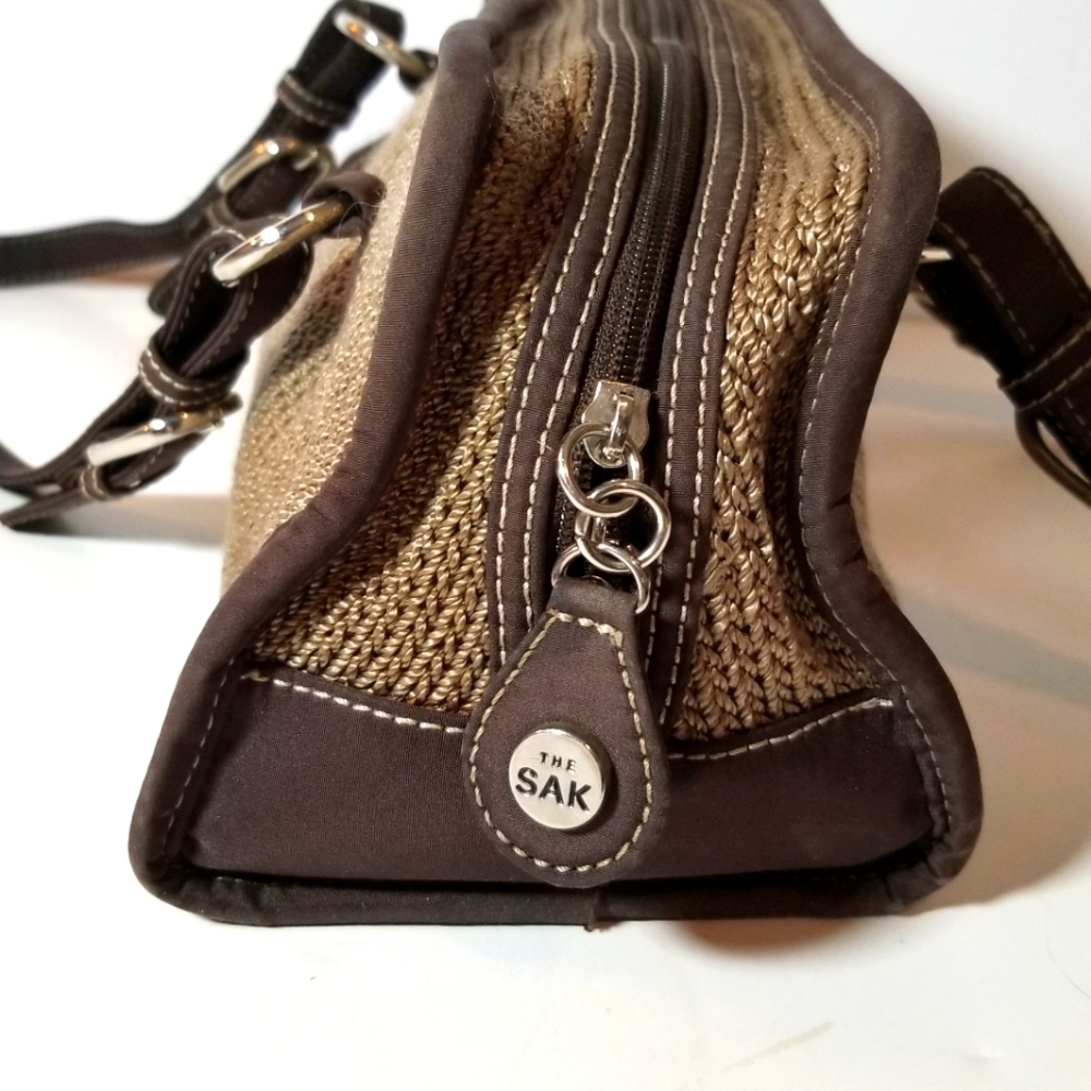 The Sak tan woven hand bag. - Picture 4 of 7